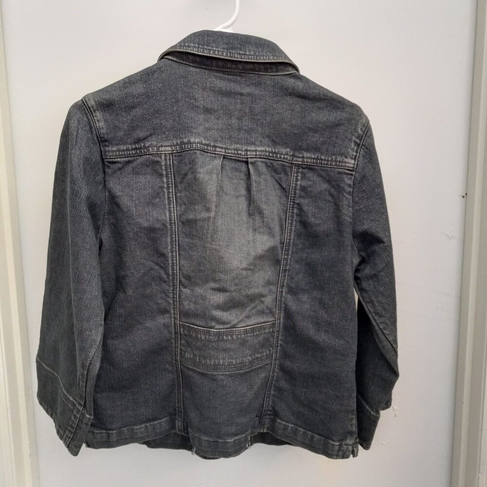 Motto QVC Women's Jean Jacket Size Small Blue Denim Cotton Spandex 2 Pockets NWT - Picture 4 of 14